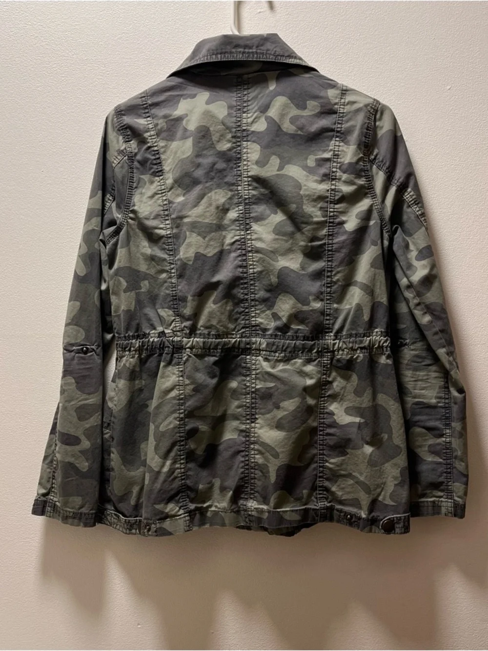 Mi Ami Cammo Pattern Military Style Casual Lightweight Jacket, Sz S, Women’s - Picture 4 of 8